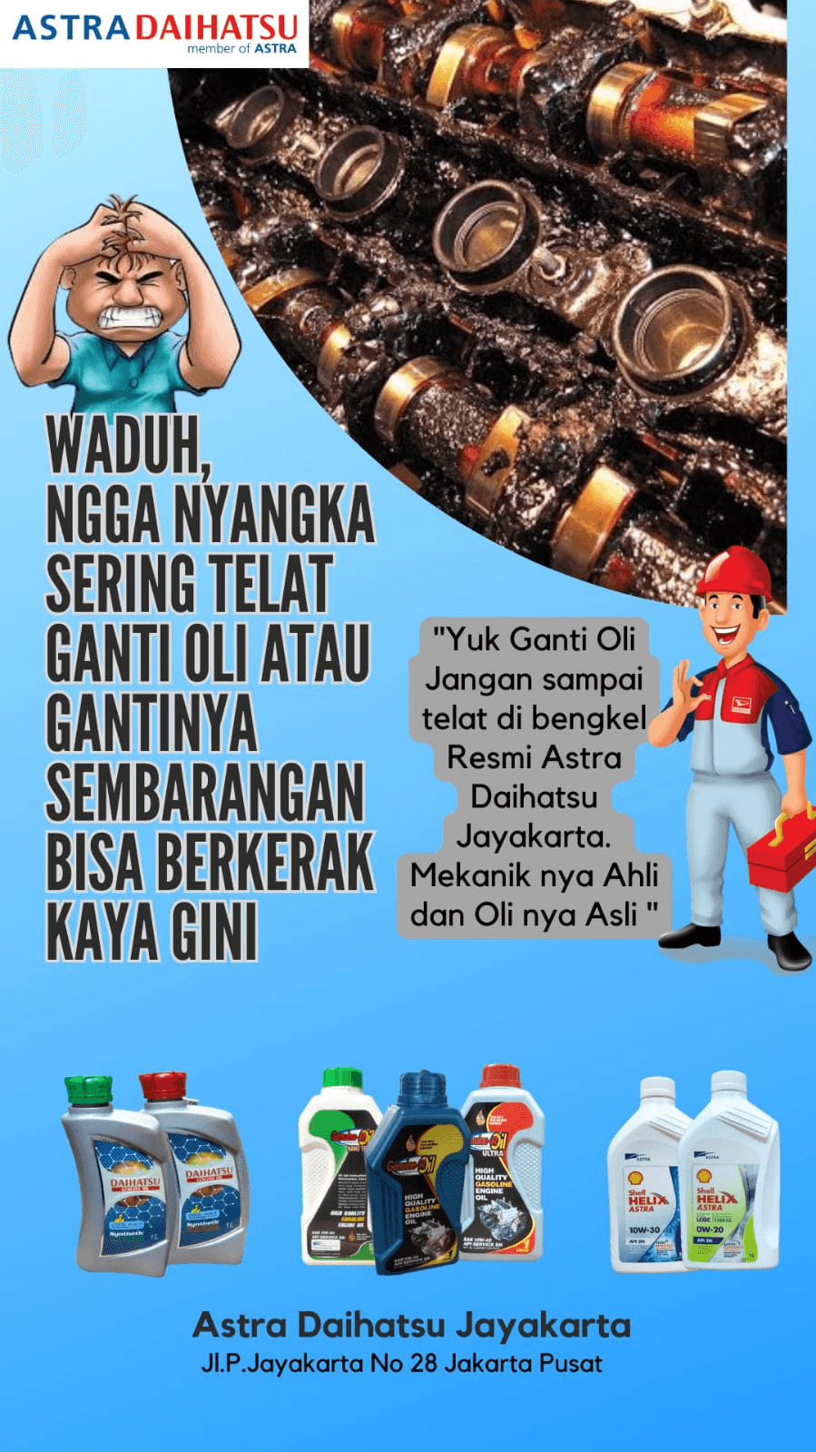 SUDAHKAH ANDA MENGGANTI OLI DIWAKTU YANG TEPAT?